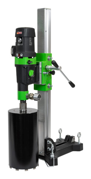 Diamond wet and dry core drilling unit with soft impact DSE 200 2500 W