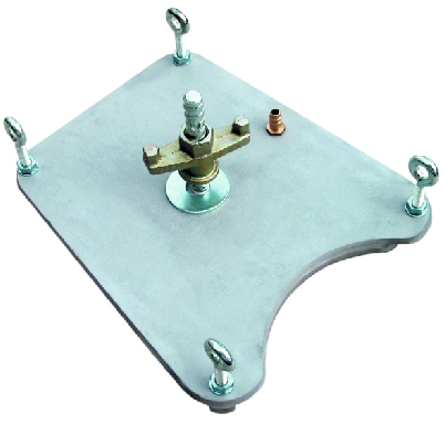 Piastra sottovuoto per base di ancoraggio con guarnizione 340 X 290 mm, per DB 160-DBE 162 Ø. Max foratura 162 mm.