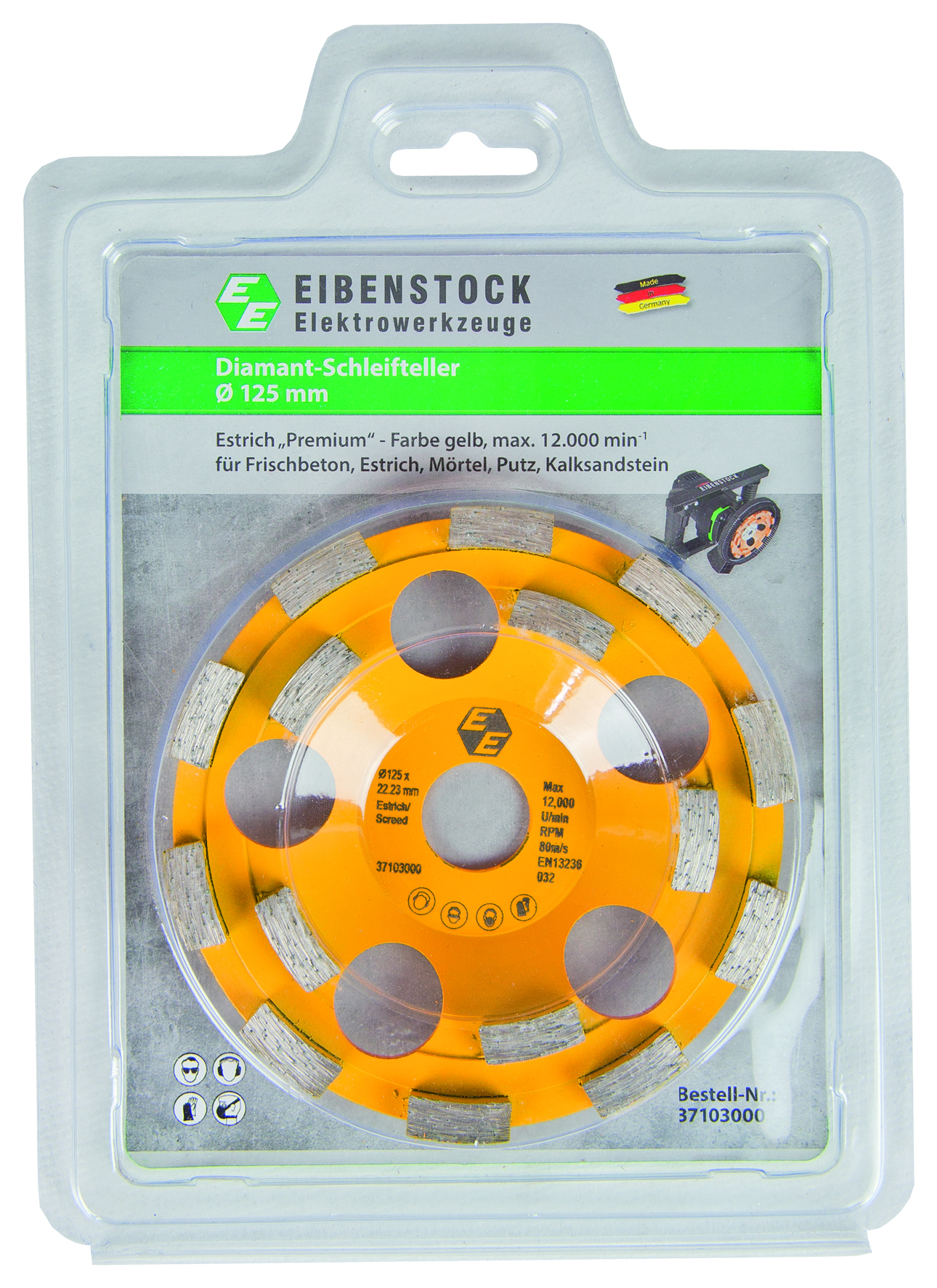 Disco abrasivo diamantato Ø 125 mm  “Premium”