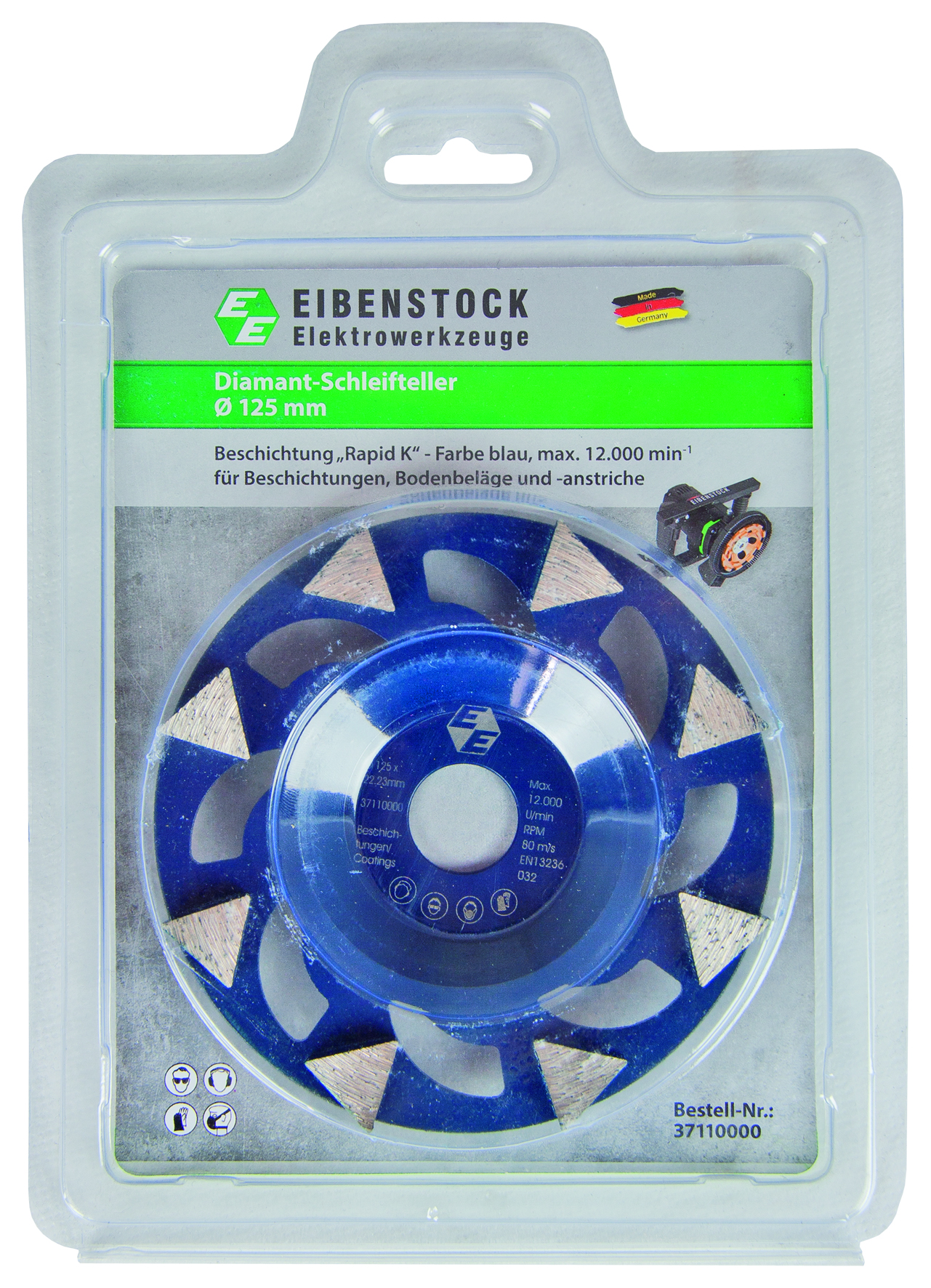 Disco abrasivo diamantato Ø 125 mm “Rapid K”