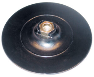 Platorello in plastica con velcro, M 14, Ø 123 mm