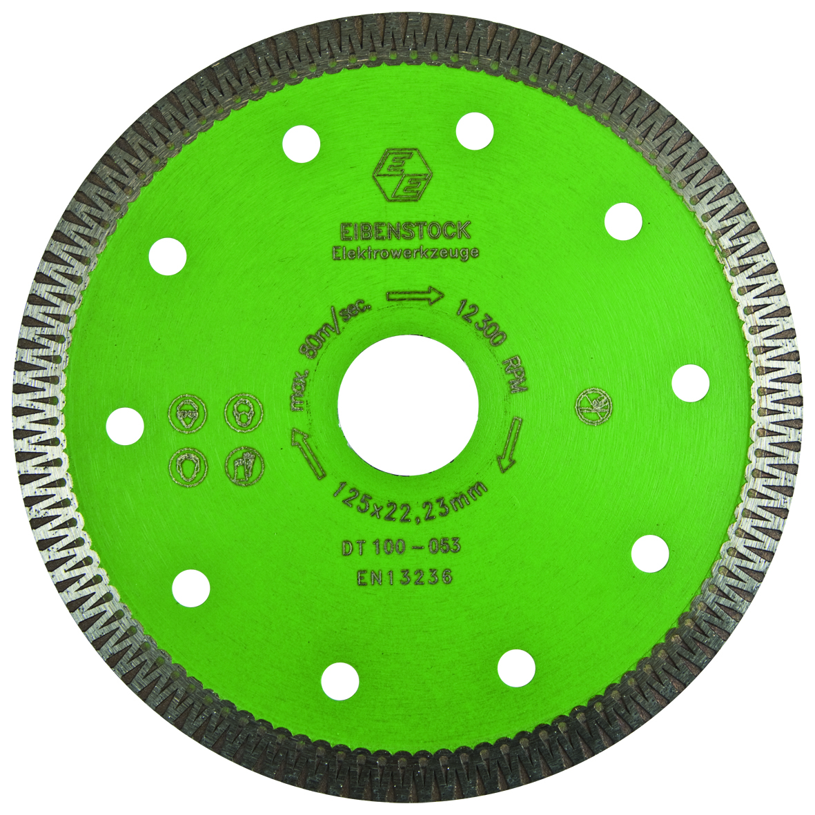 Disco diamantato per taglio a umido e secco, Ø 125 mm, per piastrelle e gres