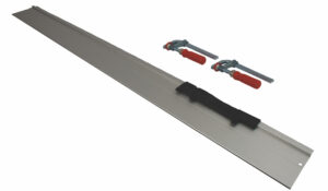 Guide rail with 2 screw clamps, usable length 750 mm