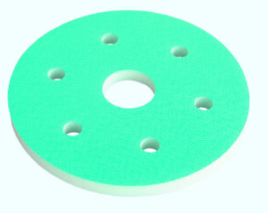 Rubber foam pad (velcro) 6 hole punch