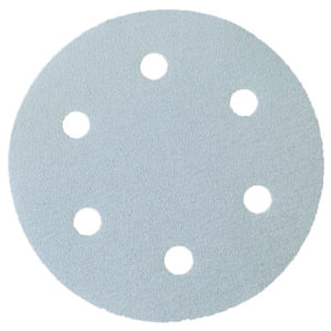 Carta vetrata assortita velcro 6 fori , confez. 5 pezzi cad. P80-P100-P120-P150-P180