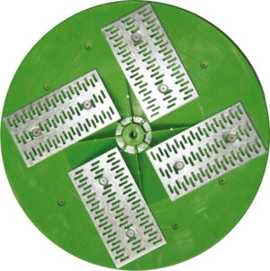 Platorello verde per raschiare (4 raschietti) Ø 370 mm