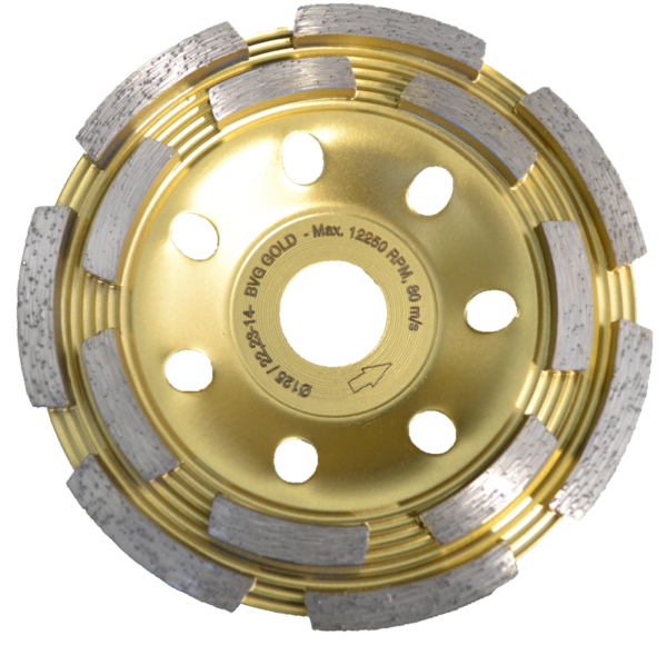 Diamond-grinding wheel Golden gold Ø 125 for grinder