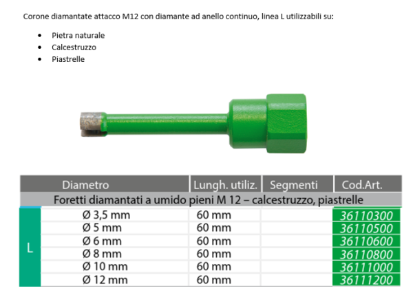 Carotatore ad acqua END 40 A