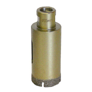 Foretto diamantato a secco M14 Ø  35 mm. Lungh. utilizz.35 mm.