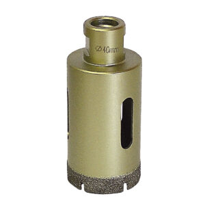 Diamond dry drill bit M 14 Ø 40 mm, usable lenght 35 mm
