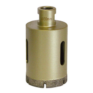 Foretto diamantato a secco M14 Ø  50 mm. Lungh. utilizz.35 mm.