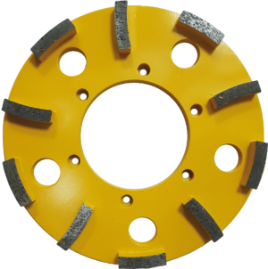 - Diamond-grinding wheel screed (yellow)